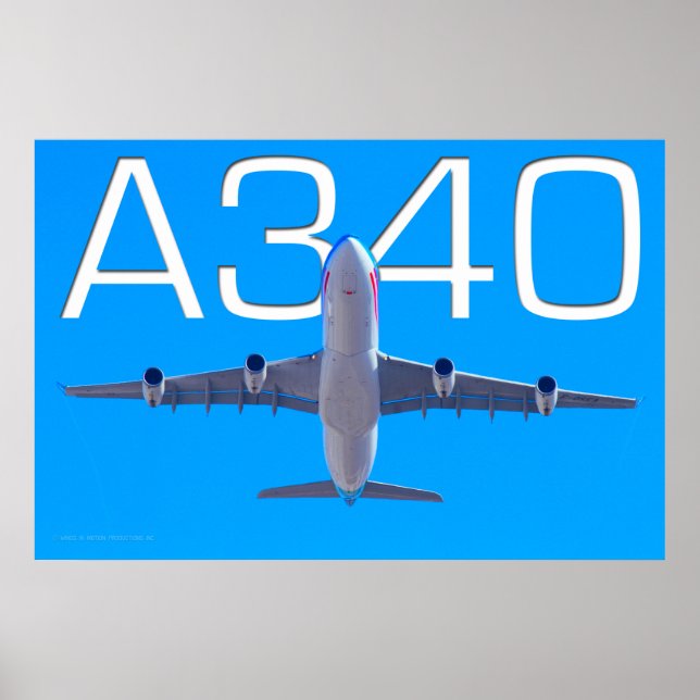 POSTER A340 AIRLINER (Devant)