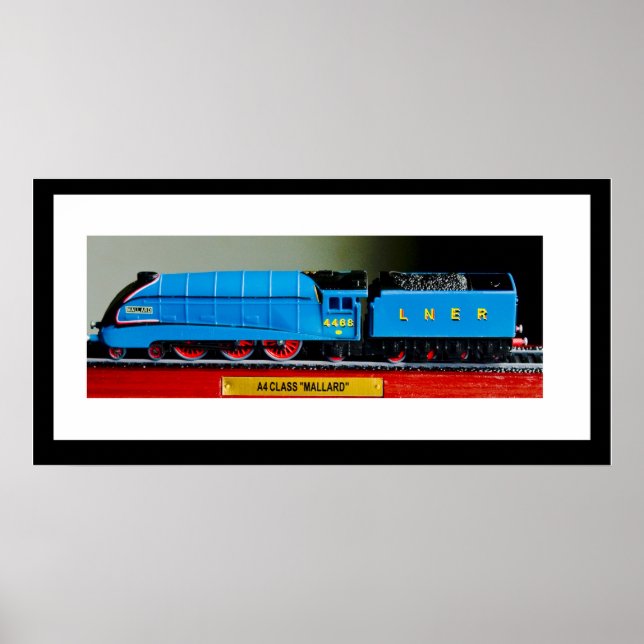 Poster a4 mallard LNER (Devant)