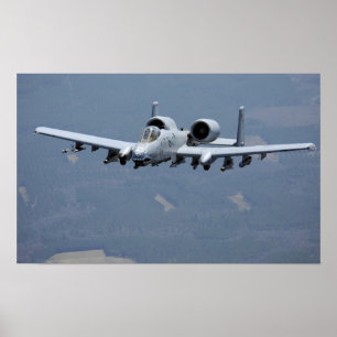 Poster A-10 Thunderbolt II Aircraft