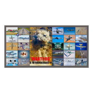 POSTER A-10 THUNDERBOLT II "MONTAGE"
