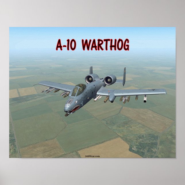 POSTER A-10 WARTHOG (Devant)