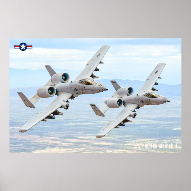 POSTER A-10C THUNDERBOLT II (Devant)
