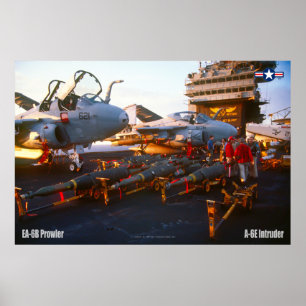 Poster A-6E INTRUDER et EA-6B PROWLER