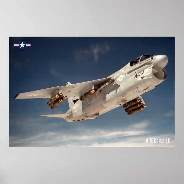 POSTER A-7E CORSAIR II (Devant)