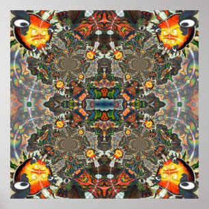 Poster À Adj Mandala Organica Énorme Design Print