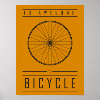 Poster À Awesome, À Vélo