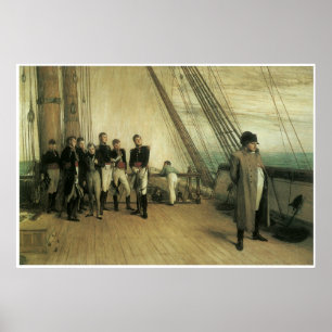 Poster À bord du HMS Bellerophon, 1880