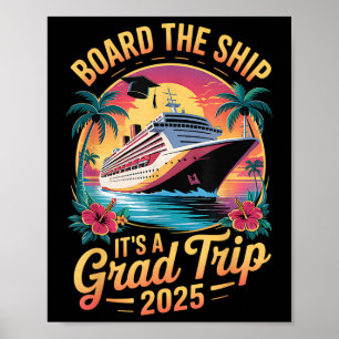 Poster À Bord Du Navire Son Voyage D'Études 2025 Senior C