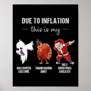 Poster A Cause De L'Inflation, C'Est Mon Action De grâce 