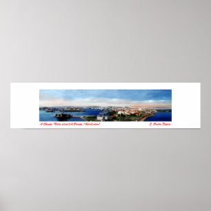 Poster A Coruña (Vista aérea)/A Coruña (Vue aérienne)