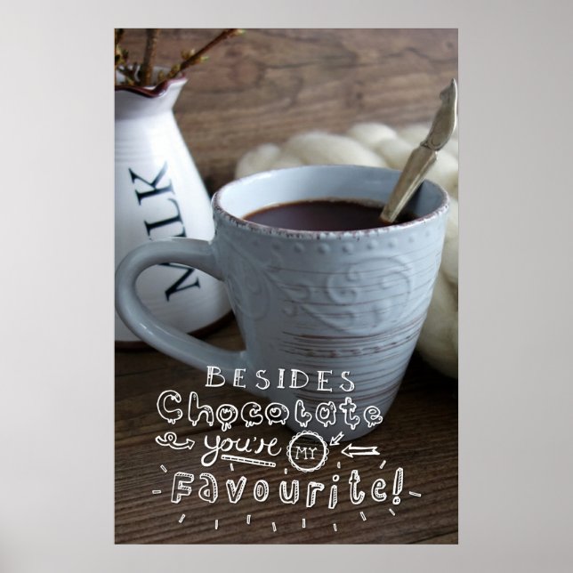 Poster A côté du chocolat (Devant)