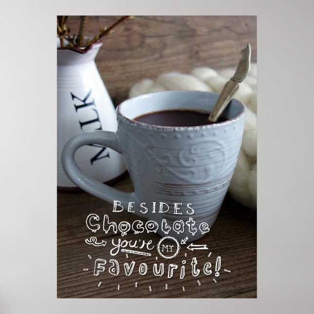 Poster A côté du chocolat (Devant)