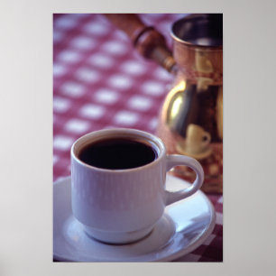 Poster A cup of Arabic Coffee. Syria. The Middle