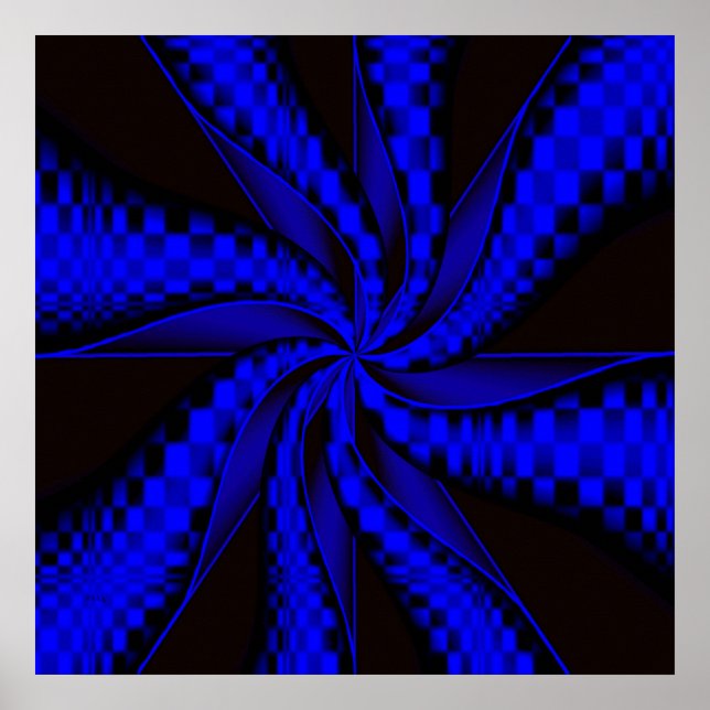 Poster à damiers... (Devant)