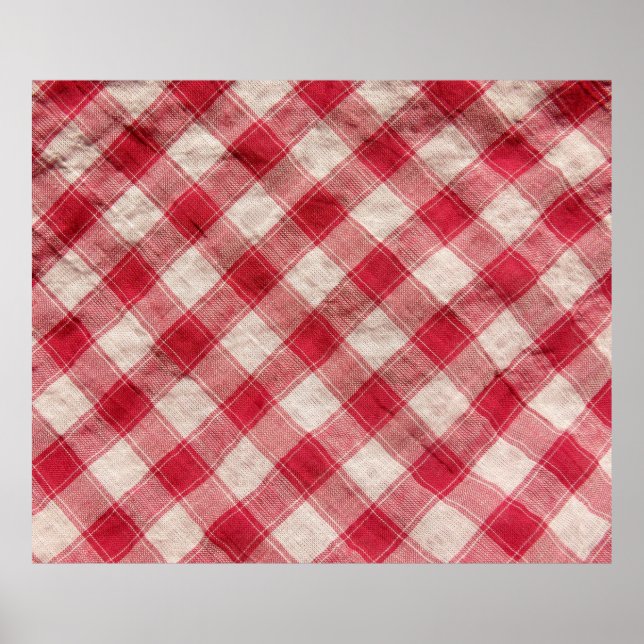 Poster à damiers arrière - plan textile. Plus de ce motif (Devant)