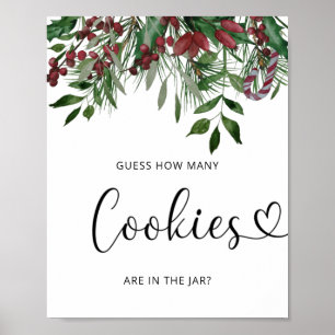Poster À feuillage persistant COMBIEN DE COOKIES