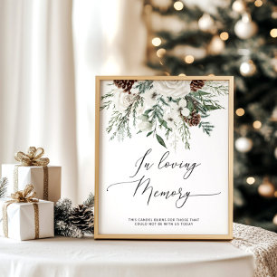 Poster À feuillage persistant dans le mariage de mémoire
