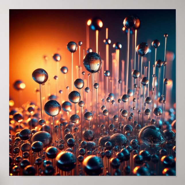 Poster A.I. Droplets d'eau (Devant)