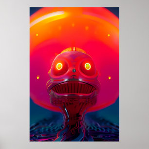 Poster A.I. Nouveau rêve psychédélique de science-fiction