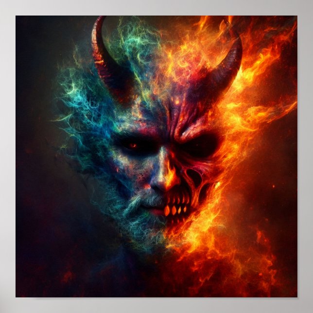Poster A.I. Visage diabolique (Devant)