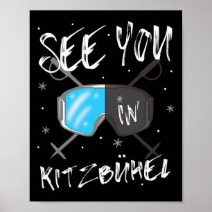 Poster A Kitzbühel Tyrol Vacation Ski Goggings