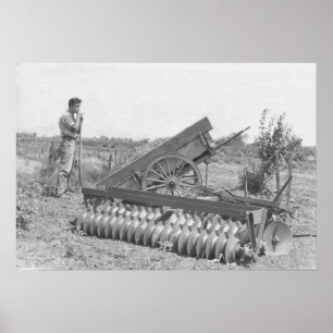 Poster À la ferme pendant les années 1940
