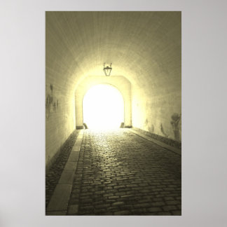 Poster À la fin de l'affiche du tunnel