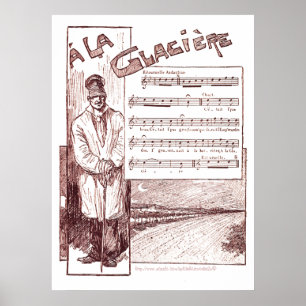 Poster "`A La Glaciere' Maison de glace