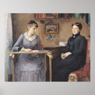 Poster À la maison ou intimité, 1885
