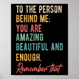 Poster À La Personne Derrière Moi Vous Comptez L'Amour De