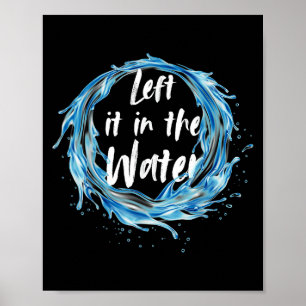 Poster A Laissé Dans L'Eau Baptême Noir