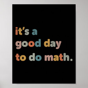 Poster À L'École C'Est Un Bon Jour Pour Faire Math Enseig