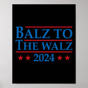 Poster À l'élection Walz 2024 Kamala Harris Tim Waltz
