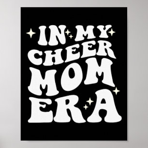 Poster À l'ère de ma mère de pom-pom girl Football Maman