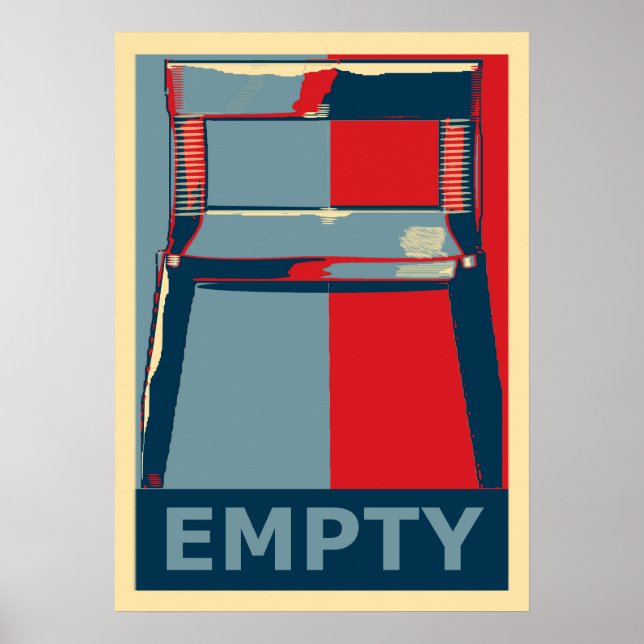 Poster A l'est de la présidence drôle Obama humour politi (Devant)