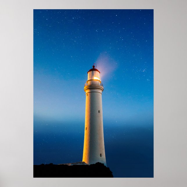 Poster A lighthouse at the edge of space (Devant)