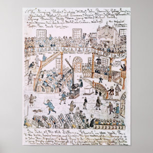 Poster À l'intérieur de la vieille église luthérienne