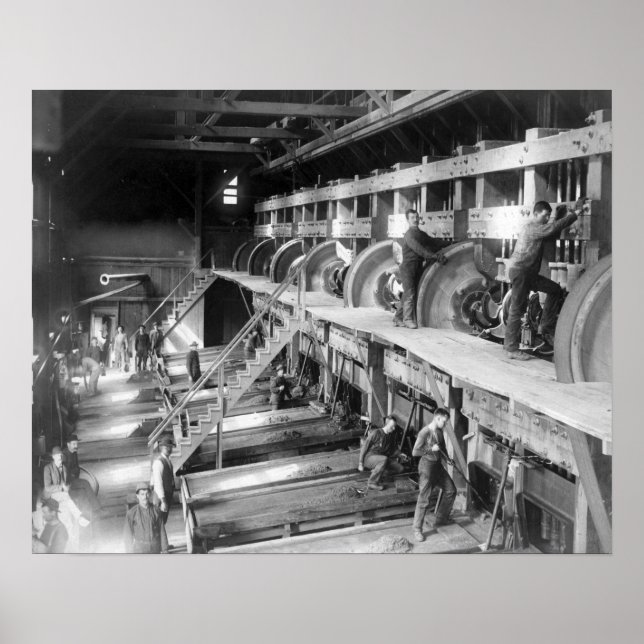 Poster À l'intérieur de l'usine Deadwood Terra Gold Stamp (Devant)