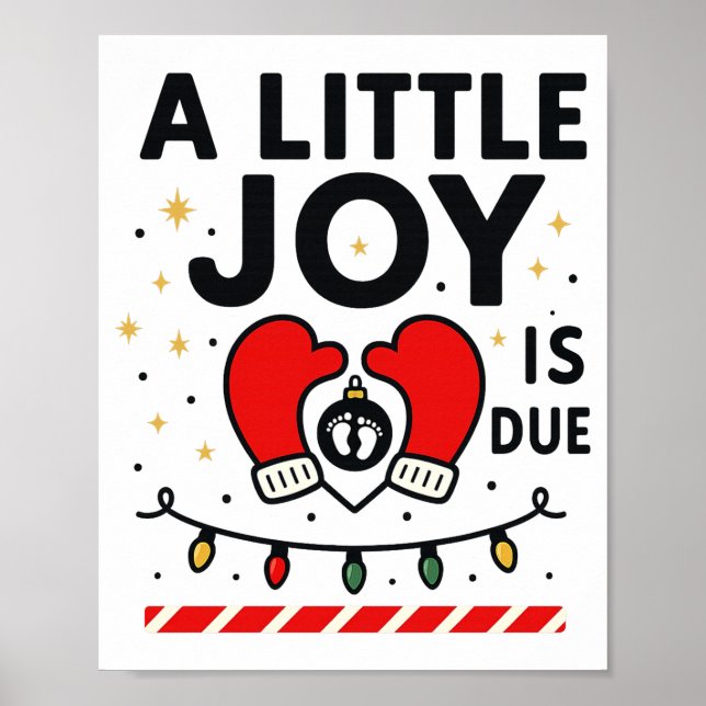 Poster A Littile Joy Is Due Christmas For Women 2025 Comf (Devant)