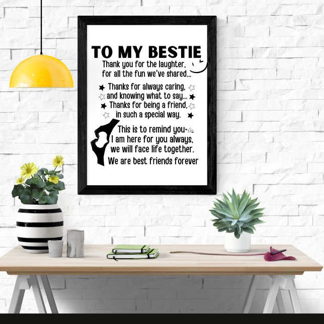 Poster À ma bestiole, nous sommes les meilleurs amis pour (Créateur téléchargé)