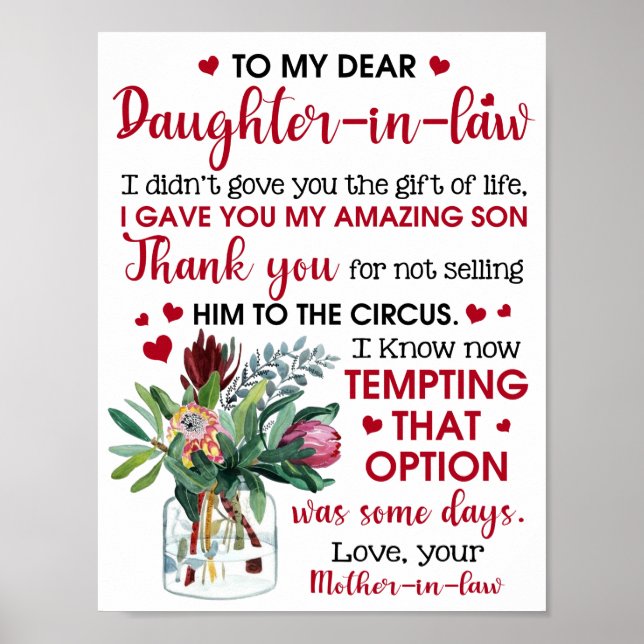 Poster À ma chère fille en droit (Devant)
