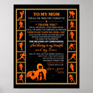 Poster À Ma Mère Cadeau, Maman Et Son Fils, Maman De Hock
