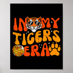Poster À mon époque du tigre garçons drôles jeunesse adol