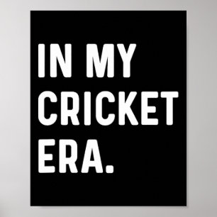 Poster À mon ère de cricket - Sport de guichet de lancer