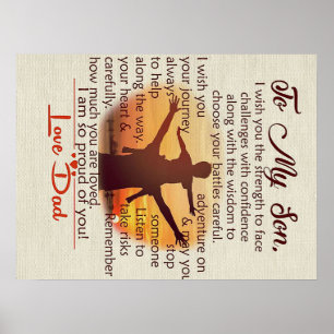 Poster À mon fils   Jolie Lettre À Lui  