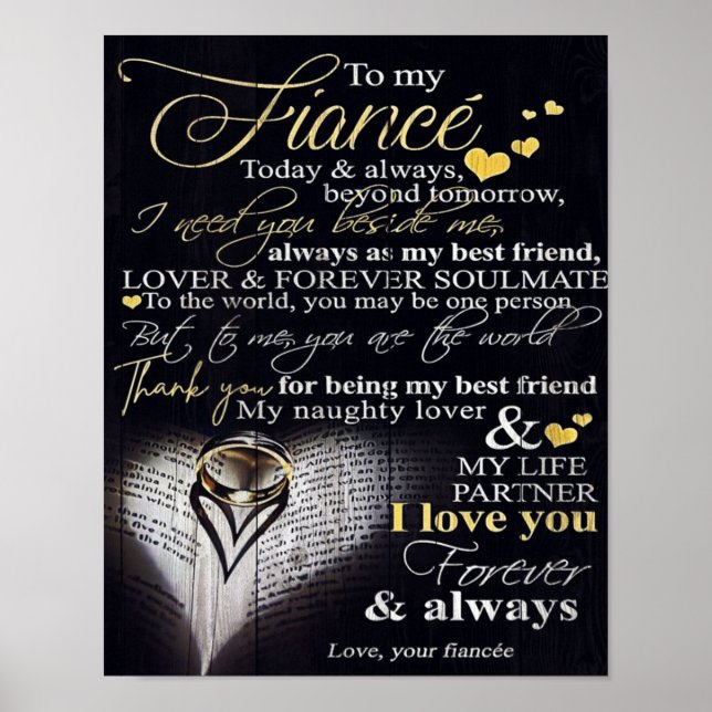 Poster À mon mari | Citations D'Amour Au Mari| (Devant)