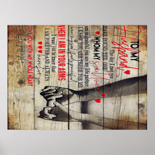 Poster À mon mari présent Jovely New Home Cadeau