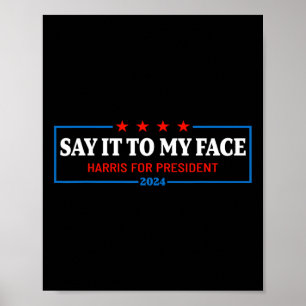 Poster À Mon Visage Kamala Harris Pour Président 2024 2