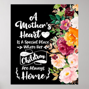 Poster A Mother Is Like A Flower Gift, Mother's Day Gift