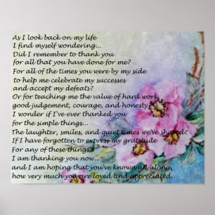 Poster A Mother's Day Poem